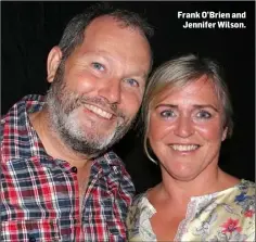  ??  ?? Frank O’Brien and Jennifer Wilson.