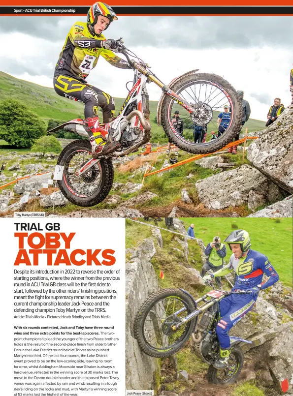  ?? ?? Toby Martyn (TRRS UK)
Jack Peace (Sherco)