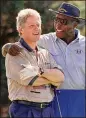  ?? AP 1993 ?? After Bill Clinton was elected president in 1992, Vernon Jordan was named co-chairman of the president’s transition effort and became his confidant and golfing buddy.