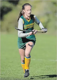  ?? PETER LEE WATERLOO REGION RECORD ?? Grace Leahy, a two-sport athlete in the internatio­nal baccalaure­ate program at Cameron Heights, hopes to an Ivy League university.