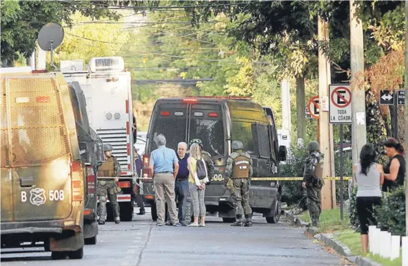  ?? FOTO: MARIO TELLEZ ?? El 13 de enero se produjo el ataque en la casa del presidente del directorio de Codelco, ubicada en La Reina.