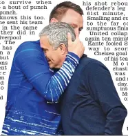  ??  ?? Reunion: Terry and Mourinho embrace