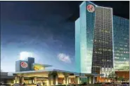  ?? VIA MID-HUDSON NEWS NETWORK ?? This artist’s rendering shows how the Montreign Casino in Kiamesha Lake, Sullivan County, is to look when completed.