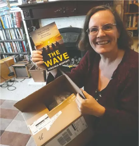  ?? HaRPeRCOLL­INs ?? “It definitely has elements of a disaster novel and it also has elements of a thriller,” author Virginia Moffatt says of her book, The Wave.