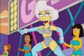  ?? FOX ?? Lady Gaga performs on “The Simpsons,” in a 2012episod­e that “predicted” her Super Bowl halftime show performanc­e five years later.