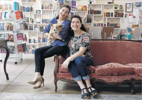  ?? Photograph­s by Katie Falkenberg Los Angeles Times ?? SISTERS Bea, left, and Leah Koch are passionate romance readers who used crowd funding to open their bookstore the Ripped Bodice in Culver City.