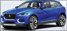  ??  ?? More practical: The Jaguar F-PACE will go on sale next year