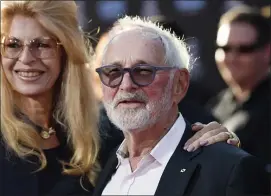  ?? PHOTO BY CHRIS PIZZELLO — INVISION — AP, FILE ?? Norman Jewison, center, director of the 1967 film “In the Heat of the Night,” appears with his wife Lynne St. David before a 50th anniversar­y screening of the film at the 2017 TCM Classic Film Festival in Los Angeles on April 6, 2017.