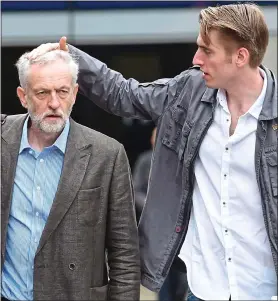  ?? ?? PUPPET: Jeremy Corbyn and his son Seb, right, are said to have fallen out after the latter accused his father of allowing an inner circle who include Seumas Milne, top, and Karie Murphy, left, to have too much control over the Labour leader