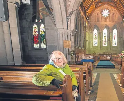  ?? Picture: Paul Reid. ?? Event co-founder Dr Sue Wighton in the cathedral.