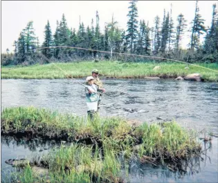  ??  ?? There’s Megan fishing Wiggy Steady with Chris Coombs