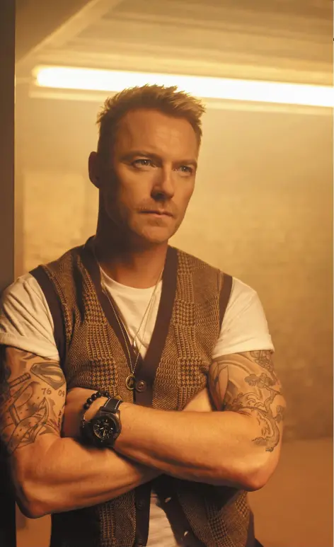  ??  ?? Ronan Keating has a new album on the way and his wife Storm (inset) is expecting a baby daughter Main photo:
Steve Schofield