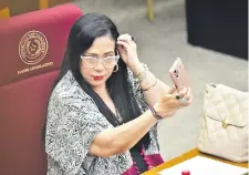  ?? ?? La senadora Norma Aquino fue abucheada en redes sociales.