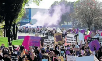  ?? /ARCHIVO: BIBIANA DIAZ ?? El llamado es para manifestar su inconformi­dad sobre el panorama de violencia en contra de las mujeres