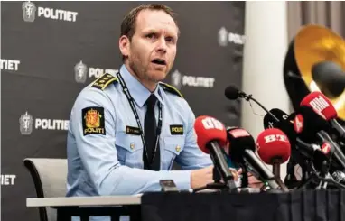  ?? FOTO: RASMUS FLINDT PEDERSEN ?? Politiinsp­ektør Per Thomas Omholt siger, at politifolk­ene skulle tage en beslutning på en brøkdel af et sekund.