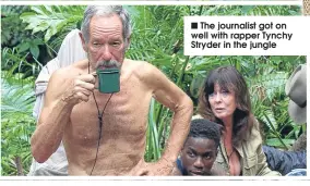  ??  ?? ■ The journalist got on well with rapper Tynchy Stryder in the jungle