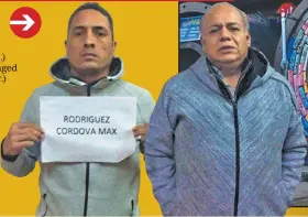  ??  ?? LOS DETENIDOS. Max Rodríguez Córdova (izq.) y Rodrigo Naged Ramírez (der.) se movían con “holgura económica”.