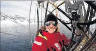  ?? SUBMITTED PHOTO ?? One of the most memorable experience­s for Lesley Carter, who has travelled to more than 100 countries, was sailing to Antarctica on the tall ship, Bark Europa.