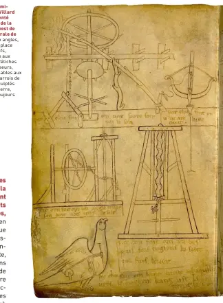  ??  ?? Artiste et dessinateu­r de talent, le maître d’oeuvre est passionné par la technique du tracé de géométrie. Il conçoit des engins de chantier, ébauche des machines à mouvement perpétuel.