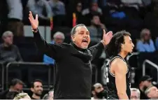  ?? Frank Franklin II/Associated Press ?? Former Providence coach Ed Cooley will be roaming the sidelines at Georgetown this season.