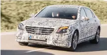  ??  ?? A prototype Mercedes S-class outfitted with autonomous-driving gear during testing in Germany earlier this year.