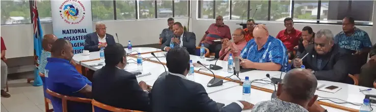  ?? Photo: Shalveen Chand ?? Prime Minister Voreqe Bainmarama during a high level briefing with senior Government officials and stakeholde­rs at Nasilivata House in Suva on January 17, 2020.