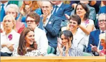  ??  ?? REALEZA. Las duquesas Kate Middleton y Meghan Markle.