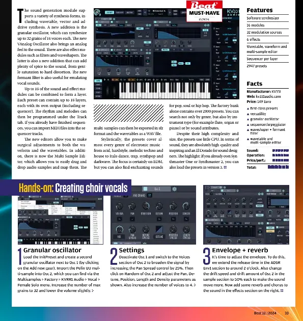 Test KV331 Audio SynthMaste­r 3 PressReader