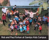  ??  ?? Rob and Paul Forkan at Gandys Kids Campus