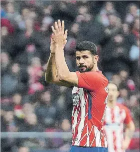  ?? EFE ?? Diego Costa, en el momento de ser sustituido el sábado ante el Girona en el Metropolit­ano