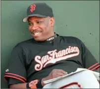  ?? KARL MONDON/TNS ?? Then-Giants manager Dusty Baker talks during a spring training game on March 3, 1998.