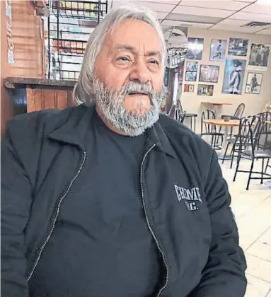  ?? PETER EDWARDS TORONTO STAR ?? Biker Frank “Cisco” Lenti has walked with a cane since surviving a 1995 car bombing outside his former home in Vaughan.