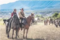  ?? MAGALI BRAGARD ANNAPURNA PICTURES/THE ASSOCIATED PRESS ?? Joaquin Phoenix, left, and John C. Reilly in a scene from The Sisters Brothers.