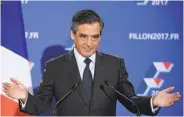  ?? Eric Feferberg / AFP / Getty Images ?? Polls show François Fillon will have a good chance of winning the presidency in the 2017 election.