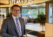  ?? (Photo L.M.) ?? Hervé Poirier est directeur général de Steak’n’Shake Europe.