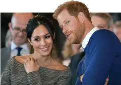  ?? Bild: BEN BIRCHALL/TT ?? DE LYCKLIGA TU. Storbritan­niens prins Harry och hans tillkomman­de Meghan Markle.