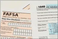  ?? Dreamstime / TNS ?? The Free Applicatio­n for Federal Student Aid, or FAFSA. The percentage of students who filled out the applicatio­n fell last year on a nationwide basis, but increased at a number of Connecticu­t high schools.