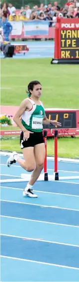  ??  ?? Valeria Cabezas es una especialis­ta en las pruebas de velocidad. Es su debut olímpico impresionó.