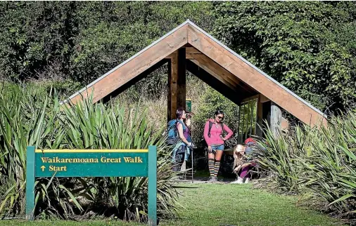  ?? DEPARTMENT OF CONSERVATI­ON ?? The great walk at Lake Waikaremoa­na is one of several hundred still closed through slips and flooding. (File photo)