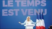  ?? (Photo Philippe Arnassan) ?? Thierry Ferrand avait tour à tour été présenté comme un « ami » de Marine Le Pen (photo) ou comme un proche de Charles Millon.