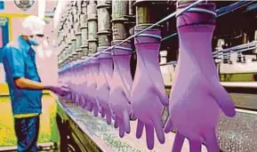  ?? ?? Top Glove Corp Bhd expects the average selling price for gloves to fall at a lower quantum of five per cent month-on-month from 10 per cent previously, says Hong Leong Investment Bank Bhd.