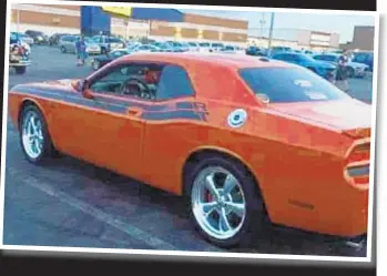  ??  ?? Joseph (Joey Challenger) Rodriguez was a dedicated city EMT and muscle car enthusiast who loved his 2010 Dodge Challenger (above) and often displayed it at car shows.