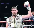  ??  ?? Hometown hero Rocky Fielding