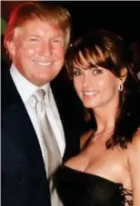 ??  ?? McDougal with Trump at a party