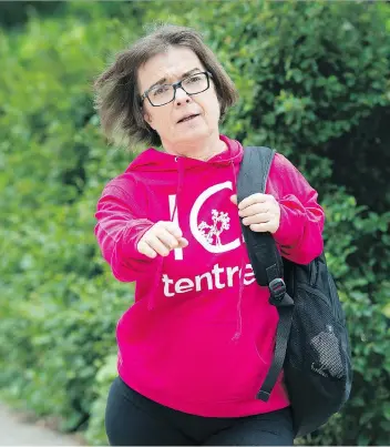  ?? TROY FLEECE ?? Bernadette Sokalski of Regina is one of 11 people from Saskatchew­an invited to take part in the Canada C3 expedition. She’s going on the third leg of the journey, down the St. Lawrence River to P.E.I.