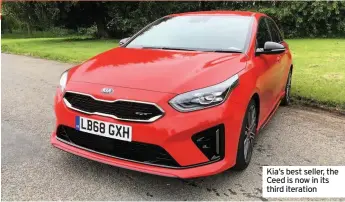  ??  ?? Kia’s best seller, the Ceed is now in its third iteration