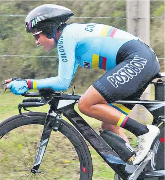  ?? FEDERACIÓN DE CICLISMO ?? Ana Sanabria, que firmó con el equipo Swapit Agólico, corre en la Vuelta para la Selección Colombia.