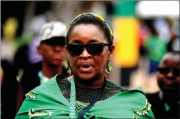  ?? PICTURE: AYANDA NDAMANE/AFRICAN NEWS AGENCY/ANA ?? ANC Women’s League president Bathabile Dlamini arrives for a media briefing.