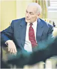  ??  ?? John Kelly agregó que no usarán fuerza militar.