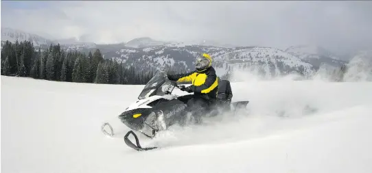  ??  ?? Russian sales of Ski-Doo snowmobile­s and other recreation­al vehicles dropped by 25 per cent last year, BRP Inc., the makers of Ski-Doo, said Friday.